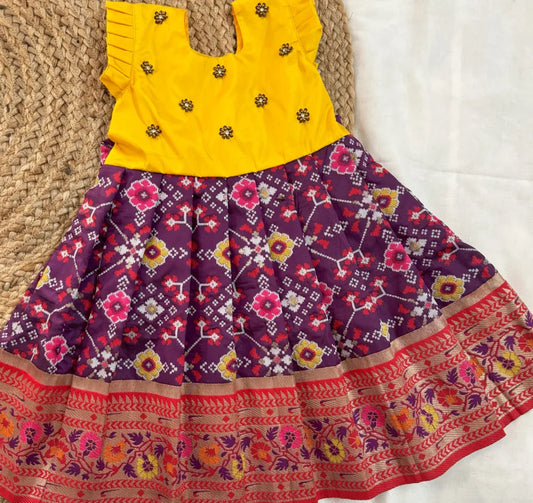 yellow meets deep festive purple!