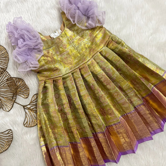 Ruffle Frock violet