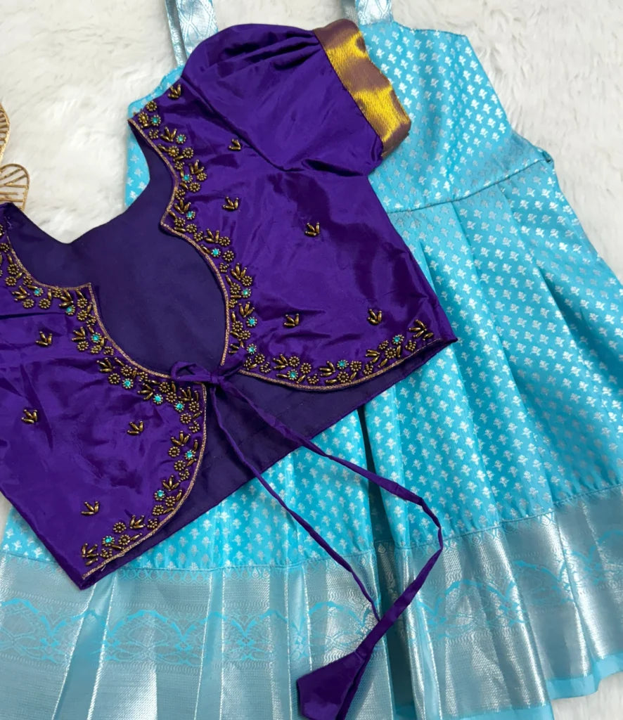Graceful Blue and Purple