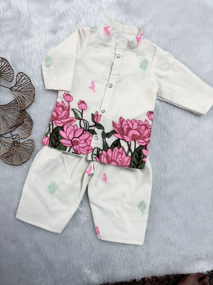 Floral Embroidery Co Ord set