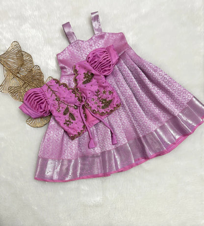 Pink Banarasi