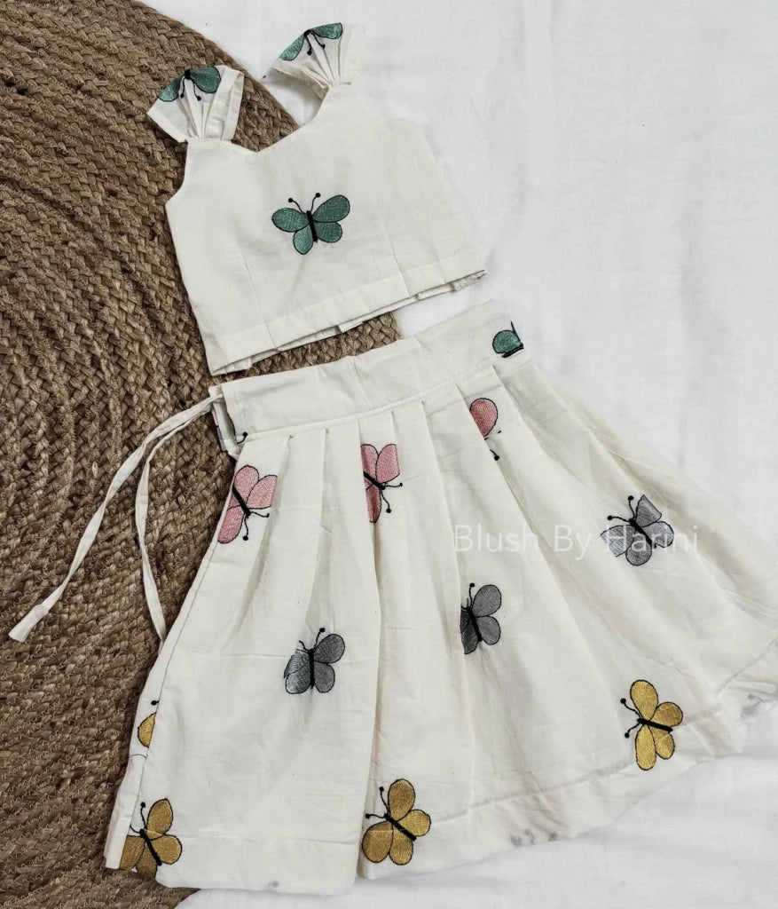 Butterfly cotton co-ord set