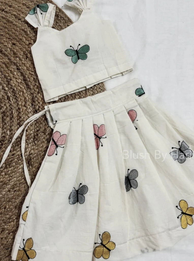 Butterfly cotton co-ord set