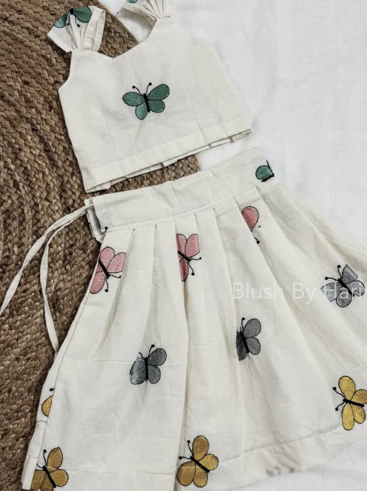 Butterfly cotton co-ord set