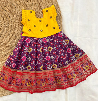 yellow meets deep festive purple!
