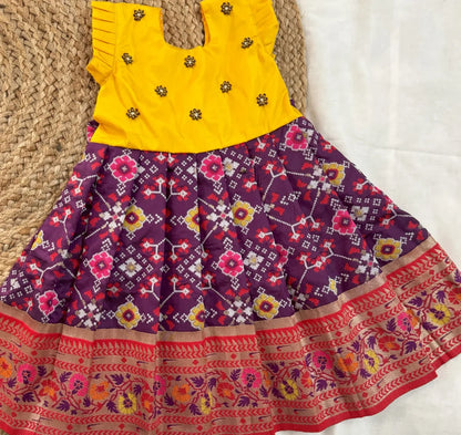 yellow meets deep festive purple!
