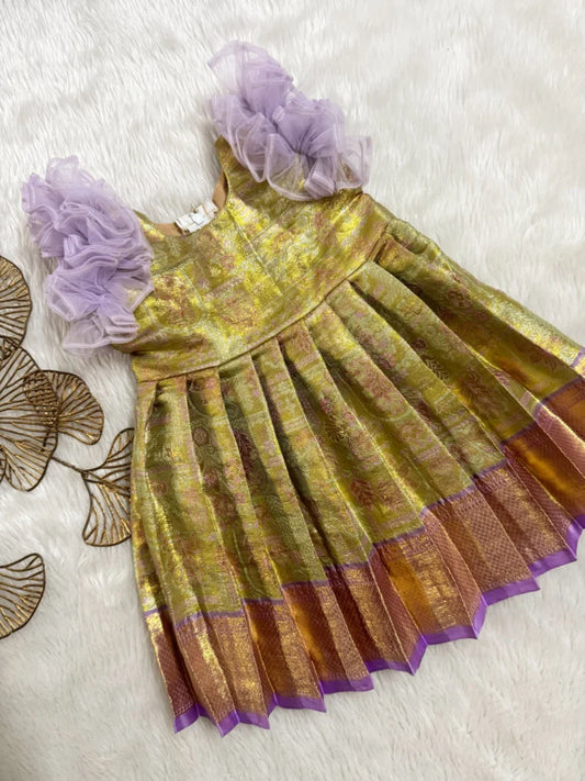 Ruffle Frock violet