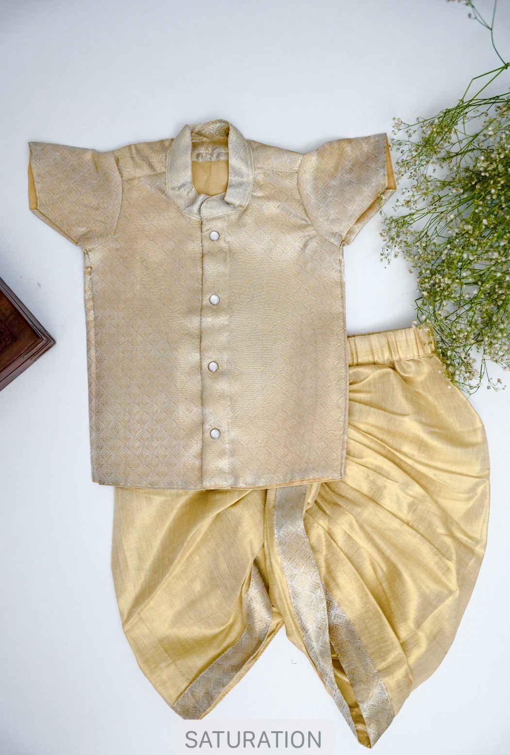 Golden grace - Dhoti set