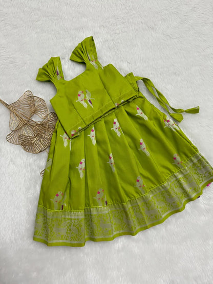 Parrot top and skirt set