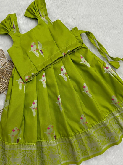Parrot top and skirt set