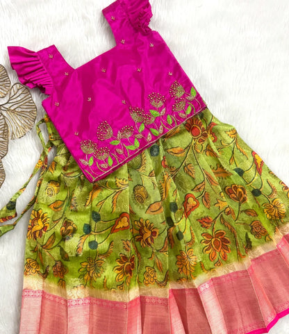 Vibrant Traditional Pattu Pavadai Set
