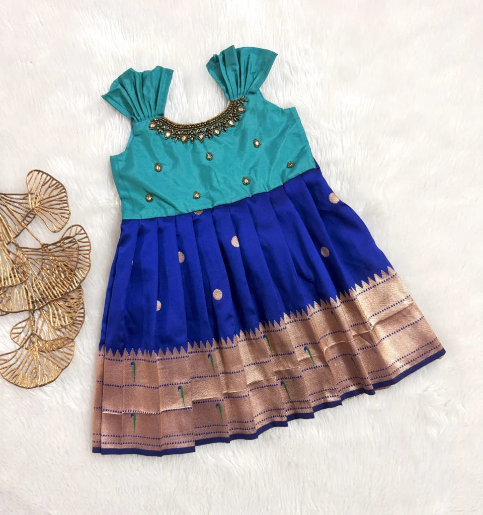 Elegant Silk Party Frock