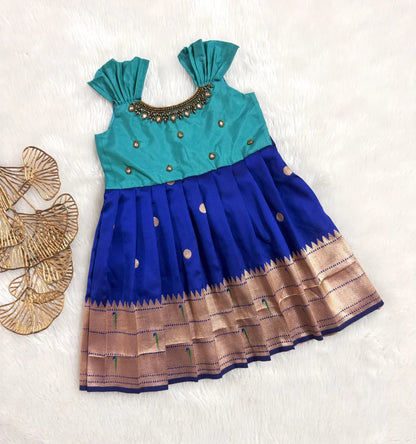 Elegant Silk Party Frock