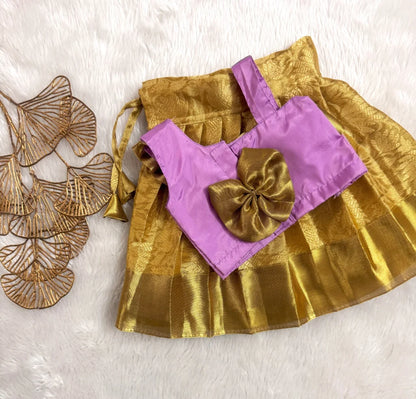 Purple & Golden Festive Set ✨