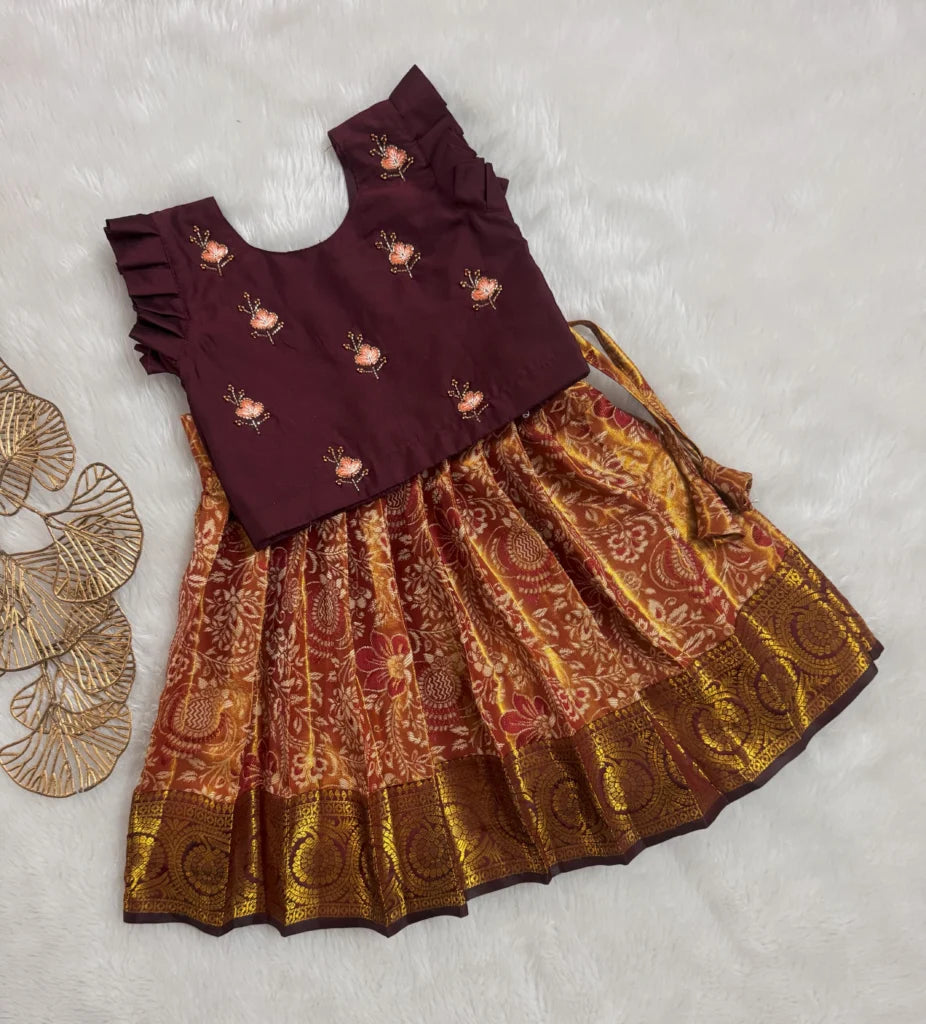 Maroon & Copper  Ethnic