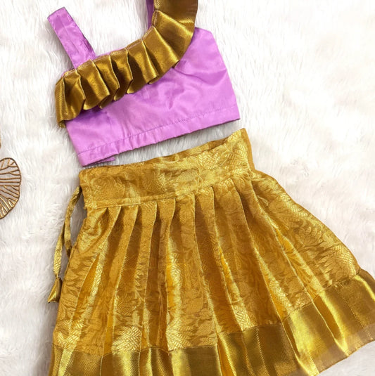 Purple & Golden Festive Set ✨