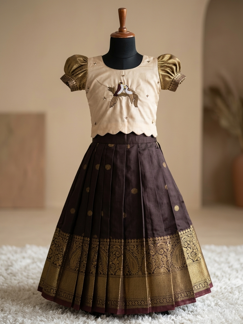 Traditional Pattu Pavadai Set