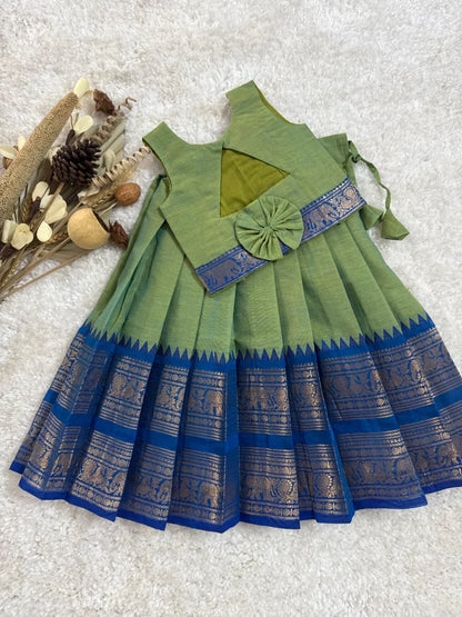 kanchi cotton green