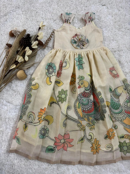 kalamkari cream white