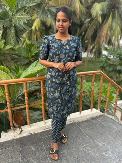 cotton co-ord(blue)