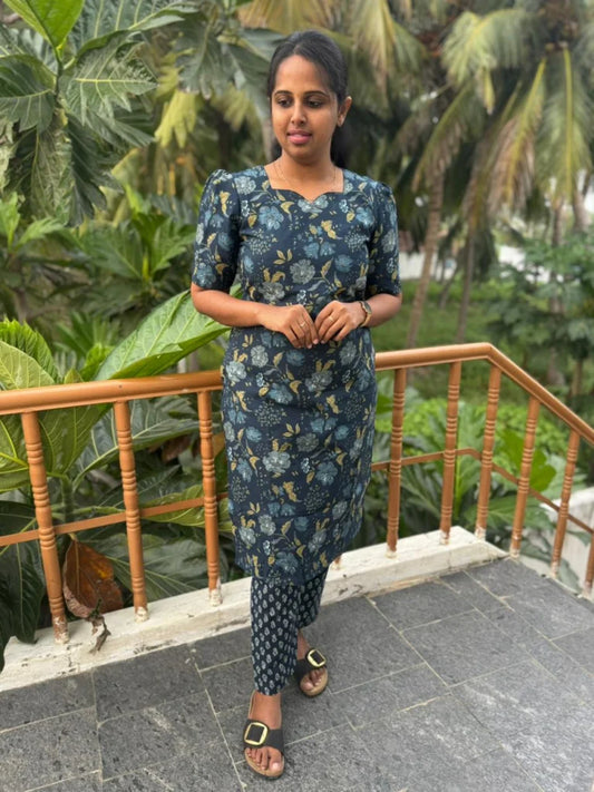 cotton co-ord(blue)
