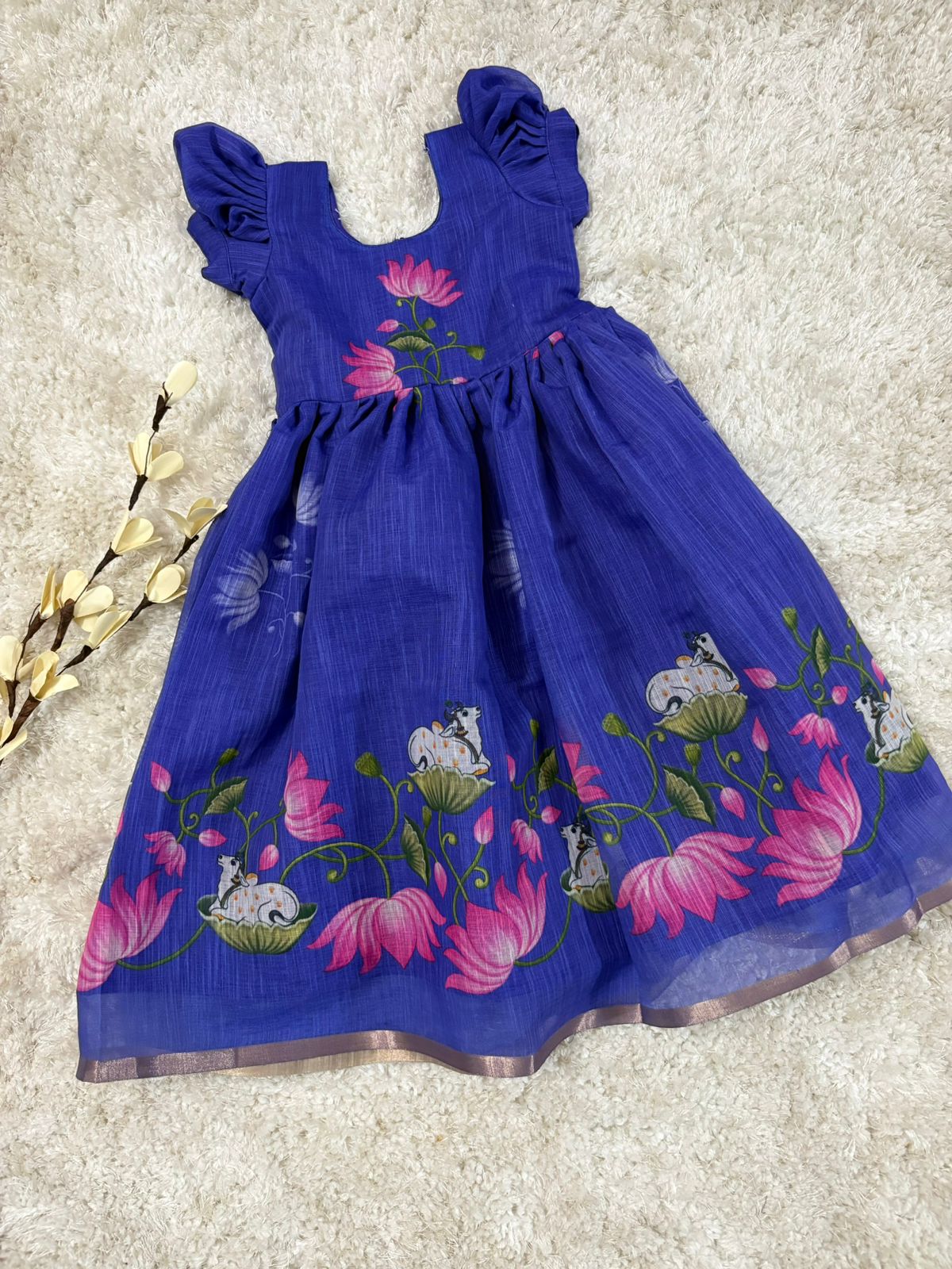 Gentel touch  Soft cotton! Blue.