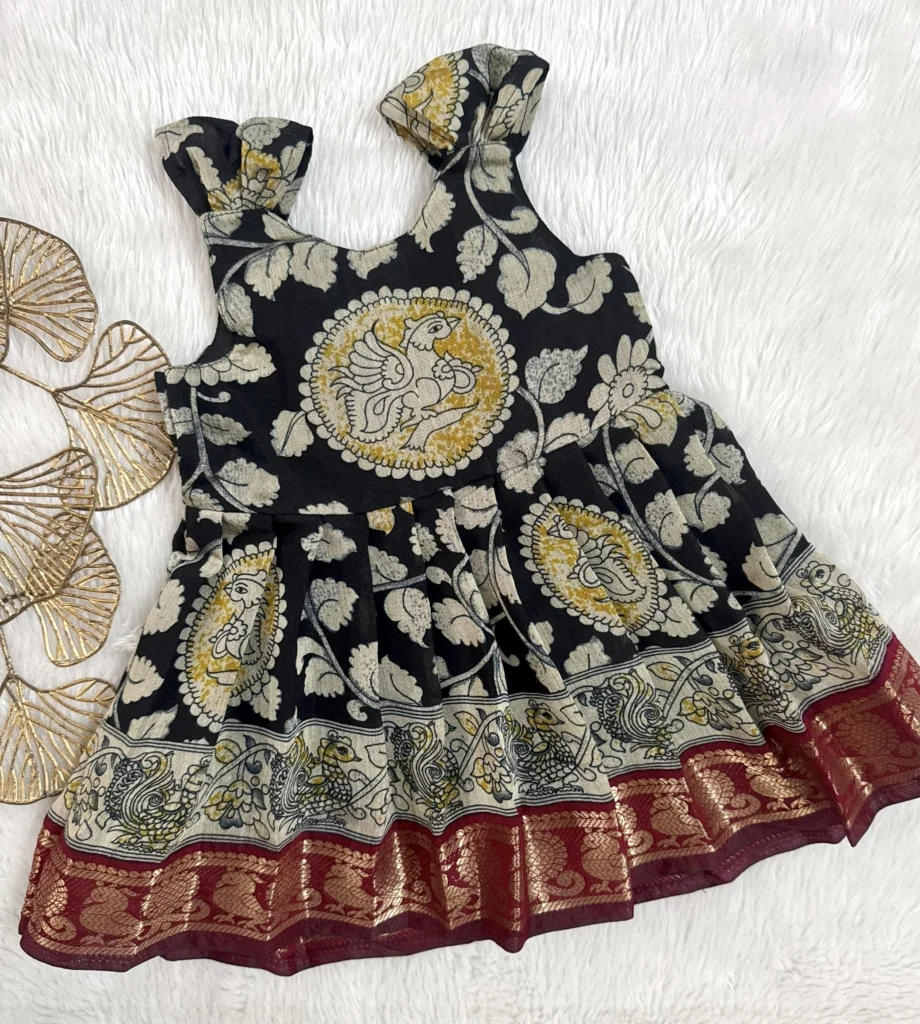 Black Kalamkari Frock