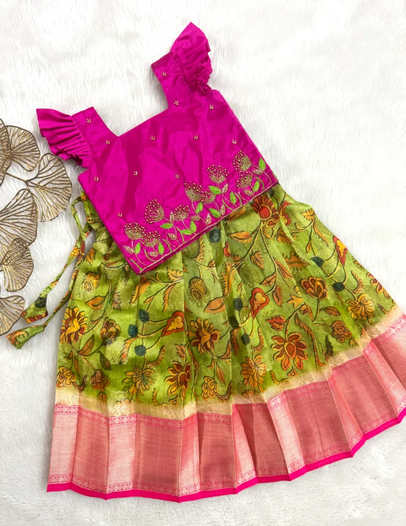 Vibrant Traditional Pattu Pavadai Set